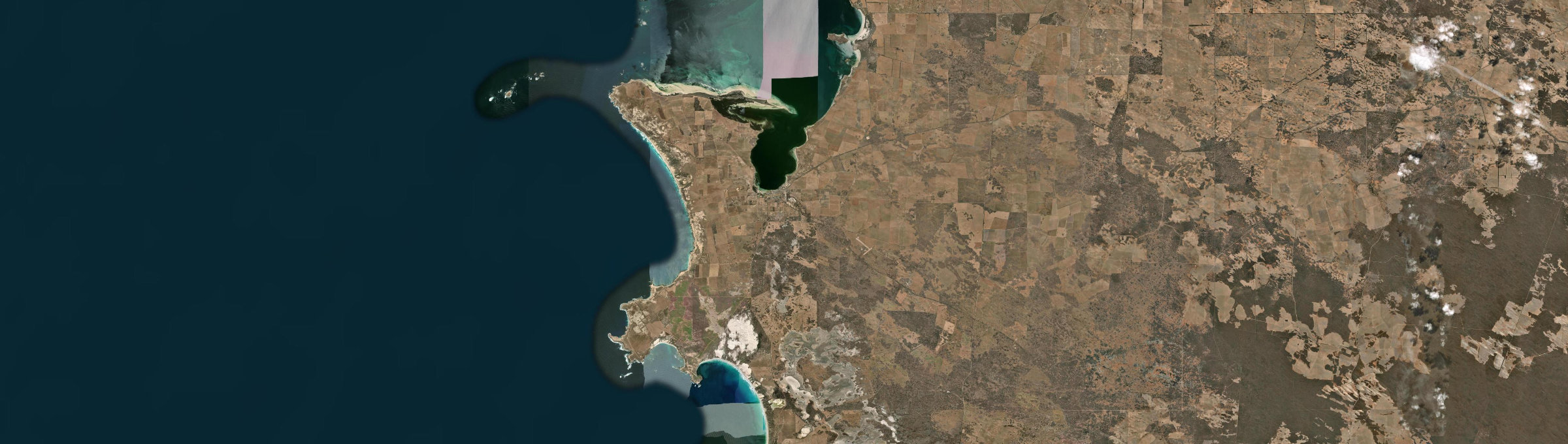 Aerial view of Streaky Bay, SA
