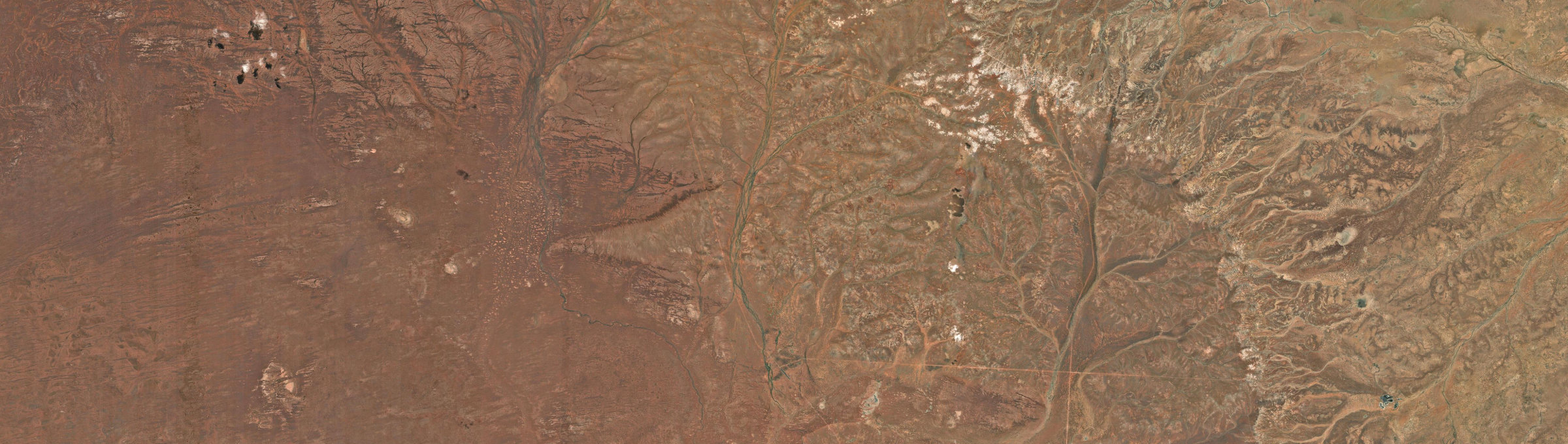 Aerial view of Mabel Creek, SA