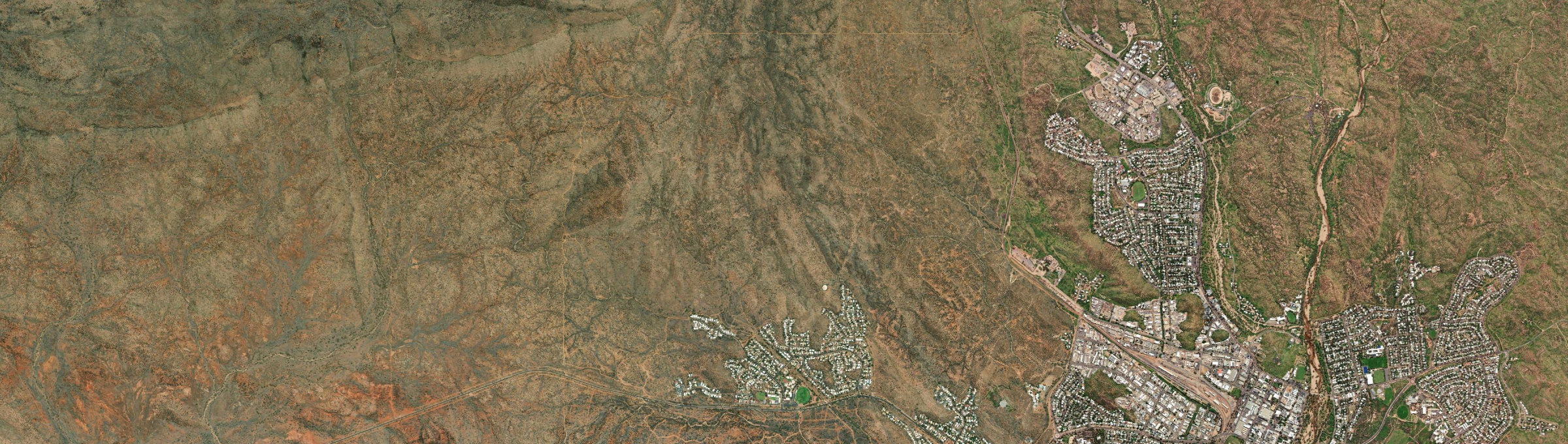 Aerial view of Larapinta (NT), NT