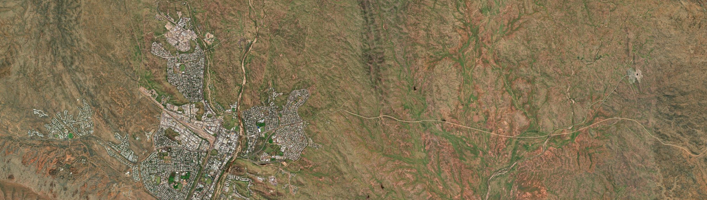 Aerial view of Undoolya, NT