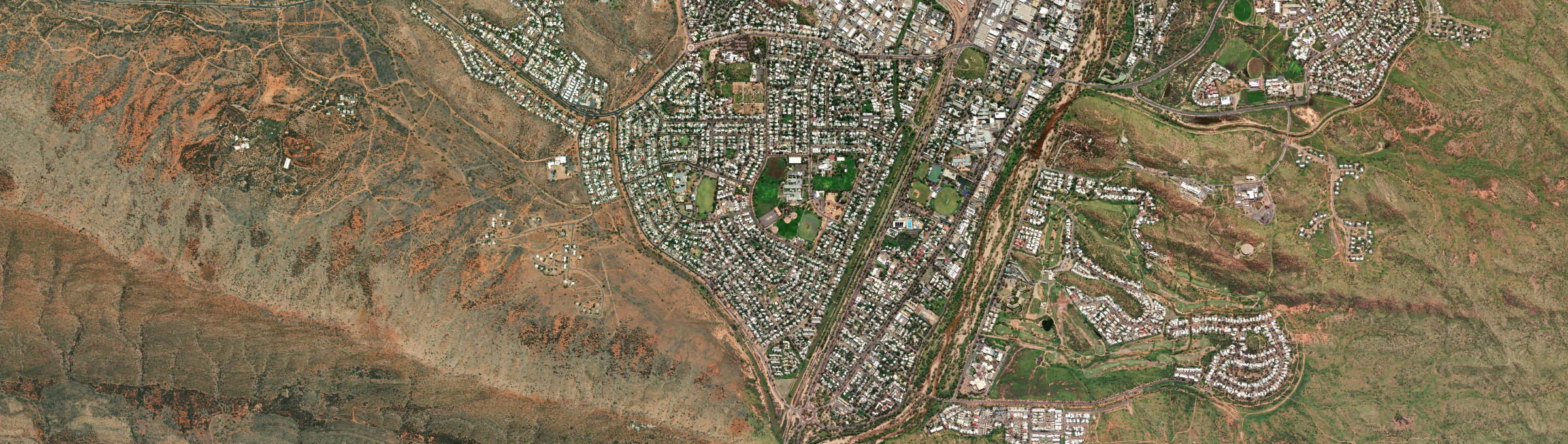 Aerial view of Gillen, NT