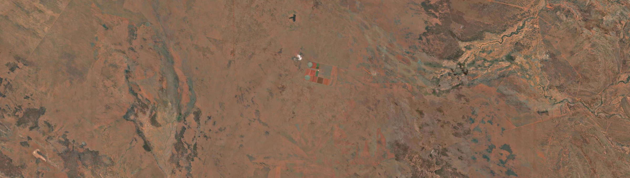 Aerial view of Ali Curung, NT