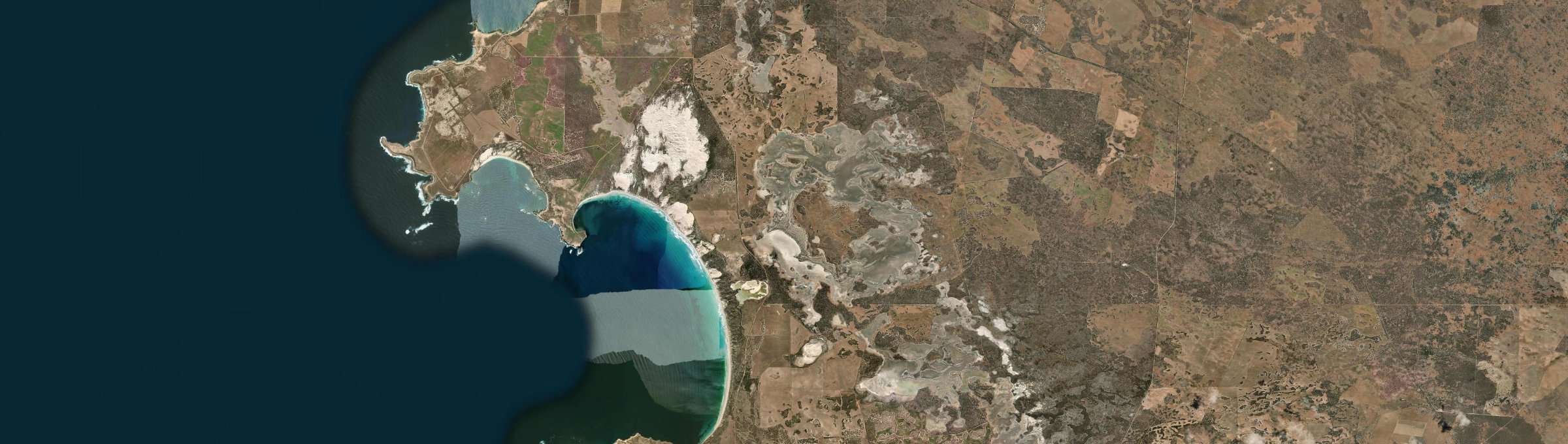 Aerial view of Yanerbie, SA