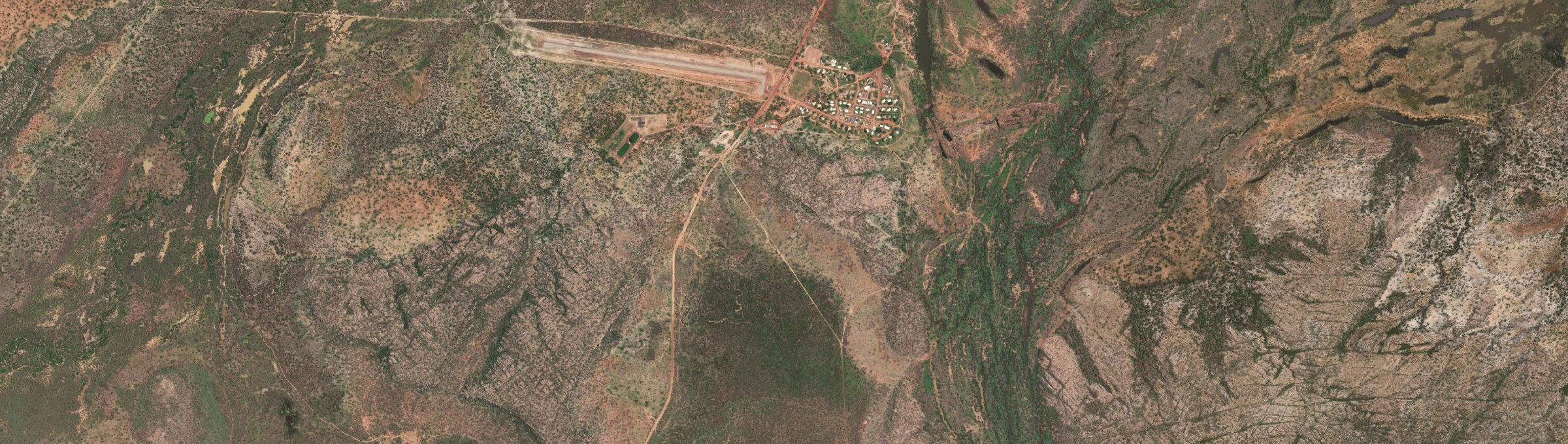 Aerial view of Miniyeri, NT
