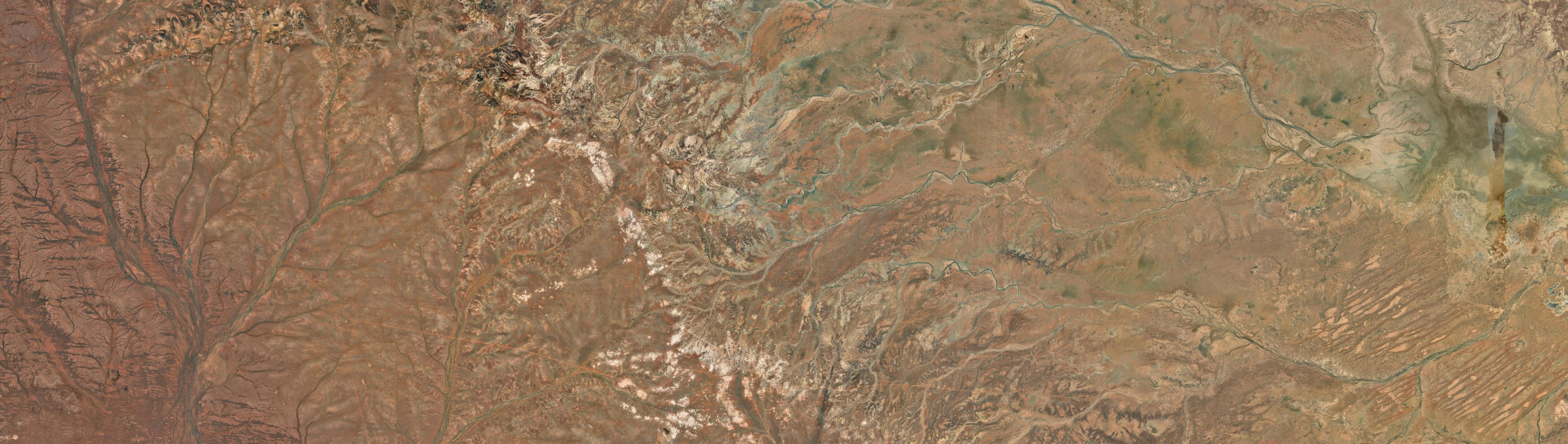 Aerial view of Coober Pedy, SA