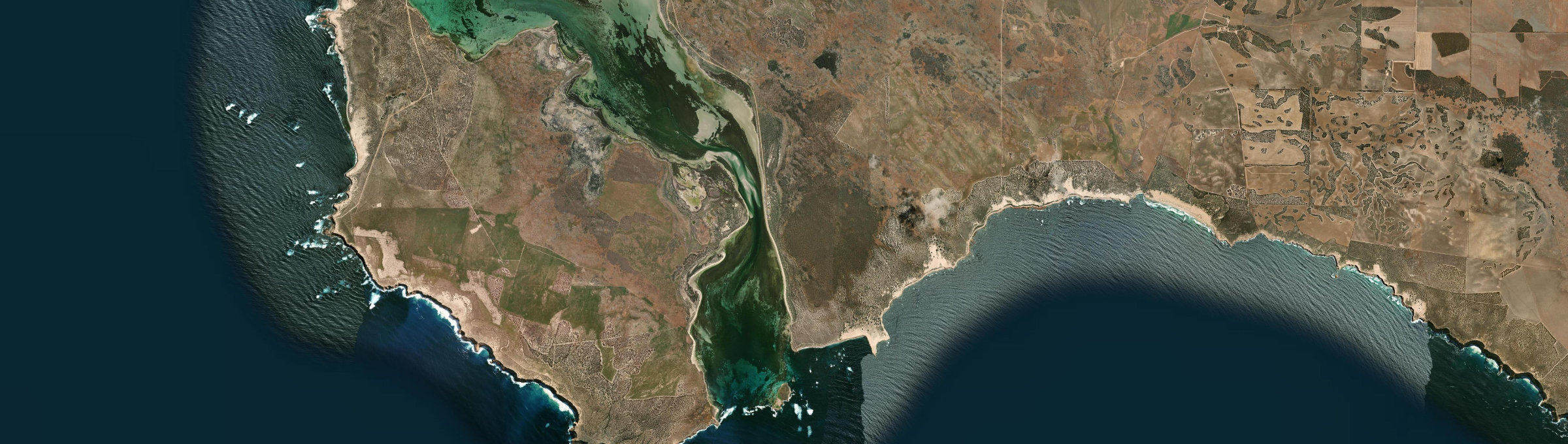 Aerial view of Baird Bay, SA