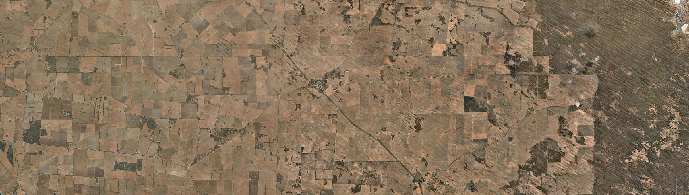Aerial view of Wirrulla, SA