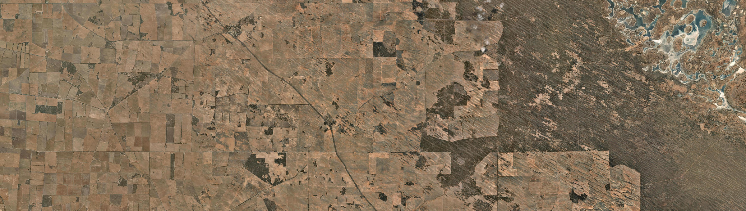 Aerial view of Yantanabie, SA