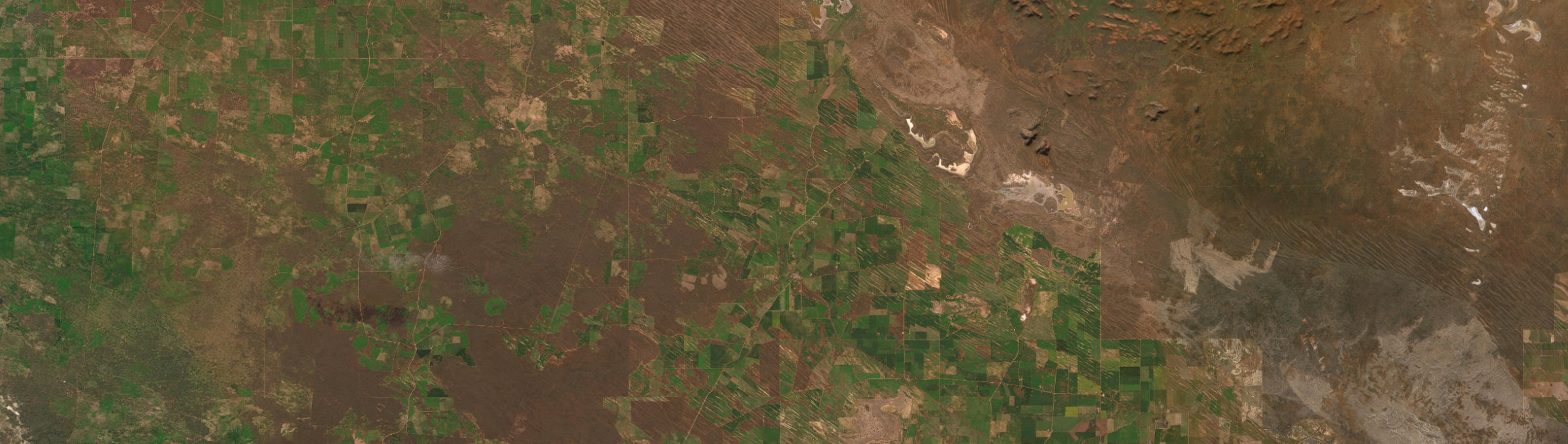 Aerial view of Minnipa, SA