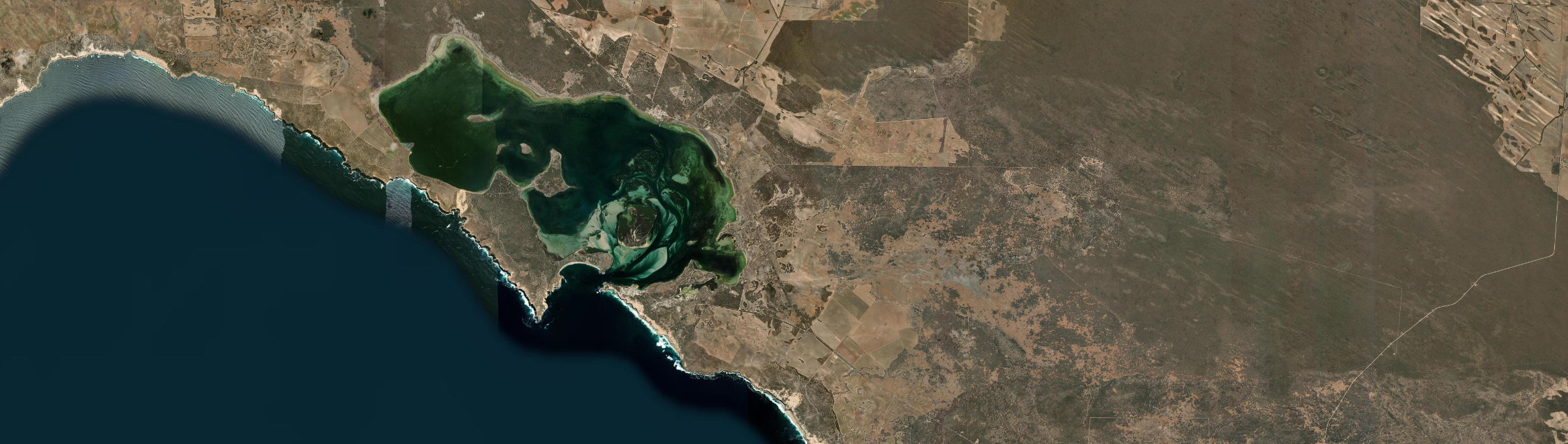 Aerial view of Venus Bay (SA), SA