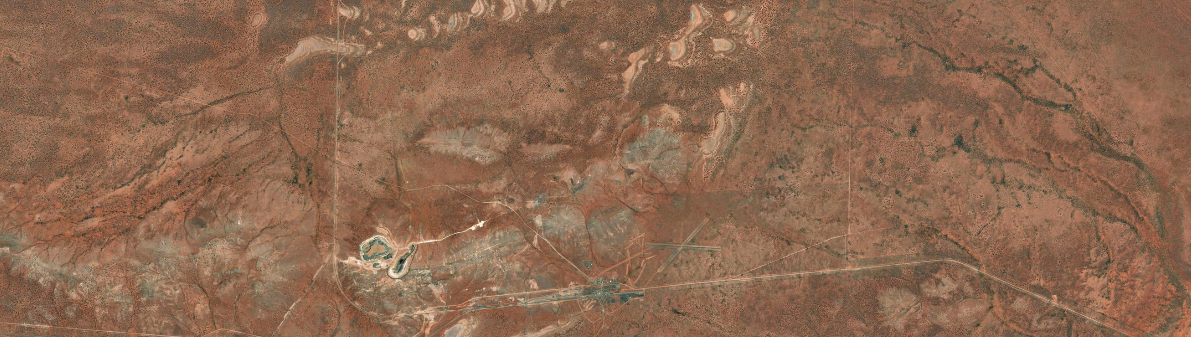 Aerial view of Tarcoola, SA