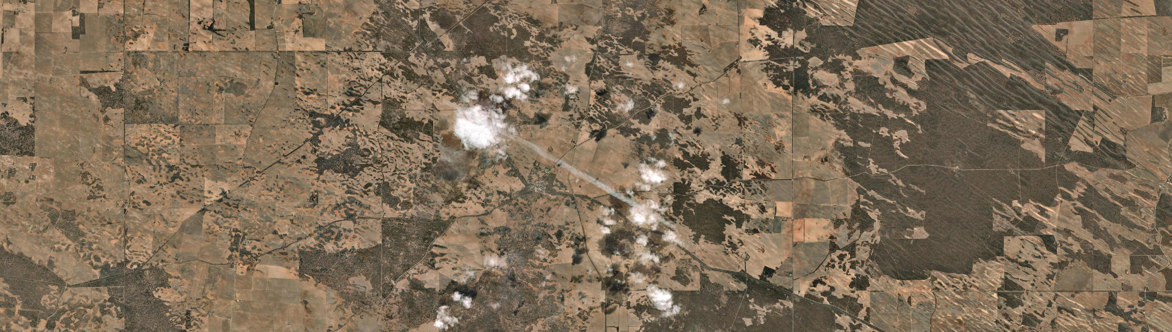 Aerial view of Poochera, SA