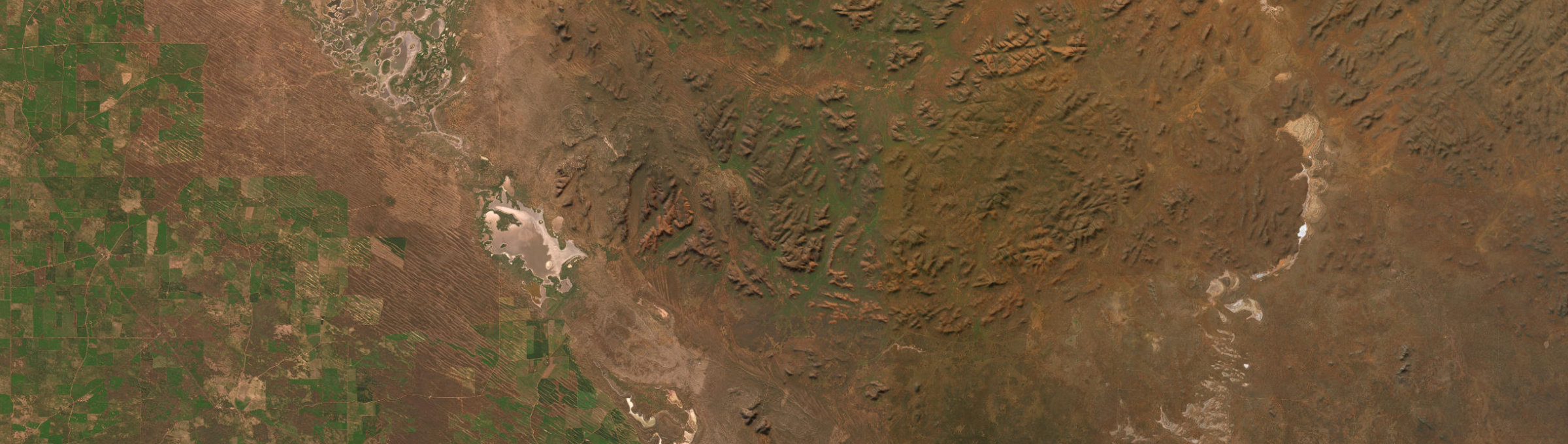 Aerial view of Gawler Ranges, SA