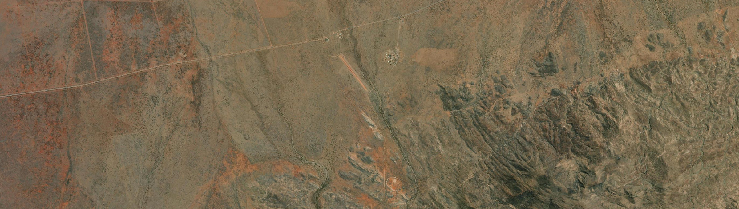Aerial view of Atitjere, NT