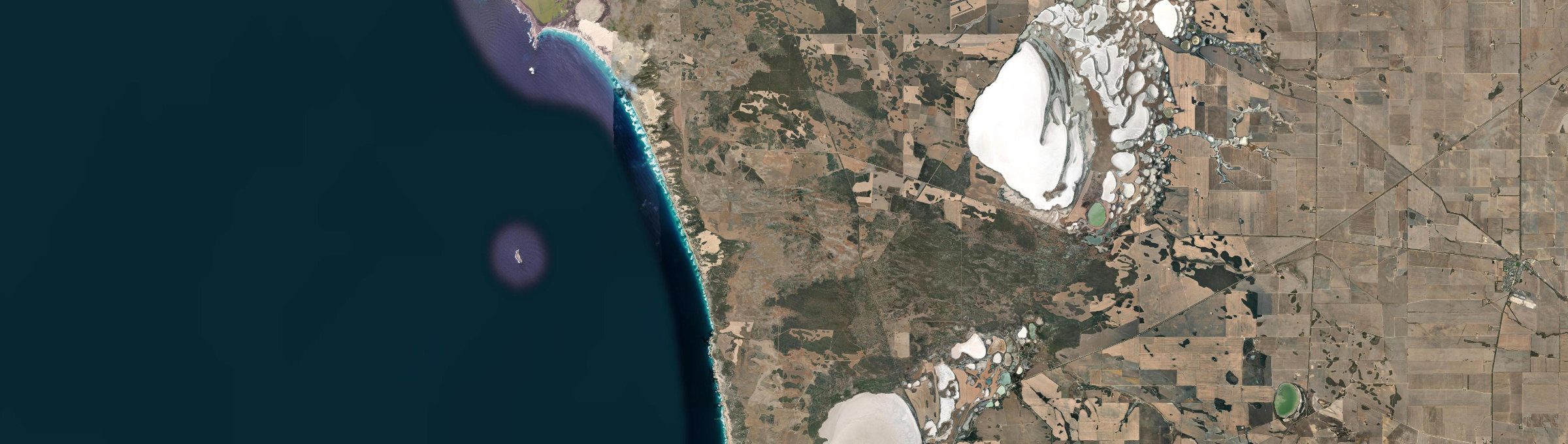 Aerial view of Mount Drummond, SA