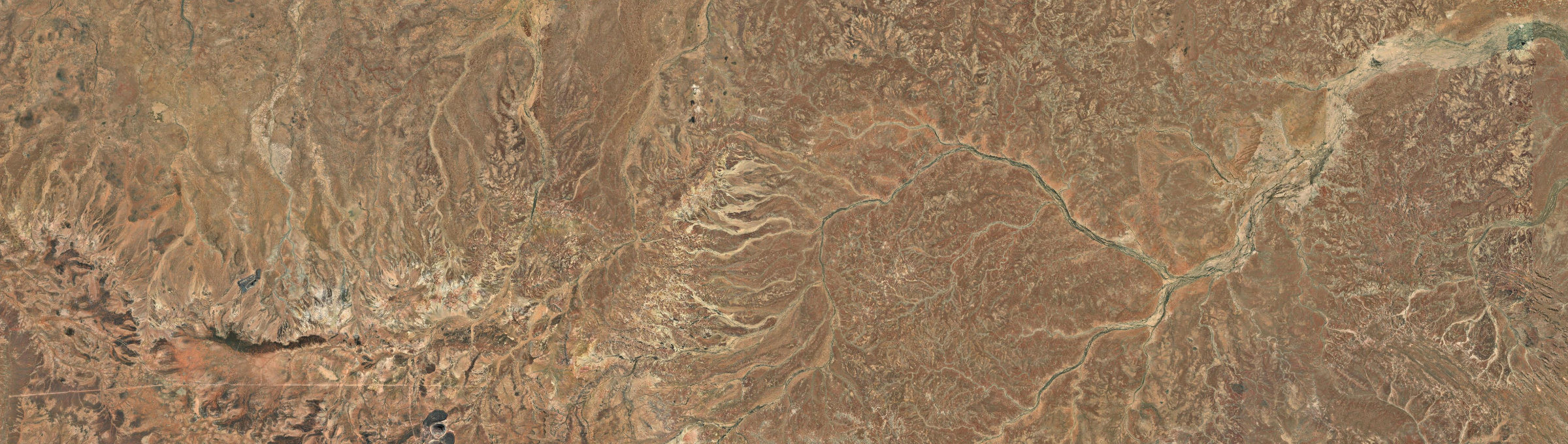 Aerial view of Anna Creek, SA