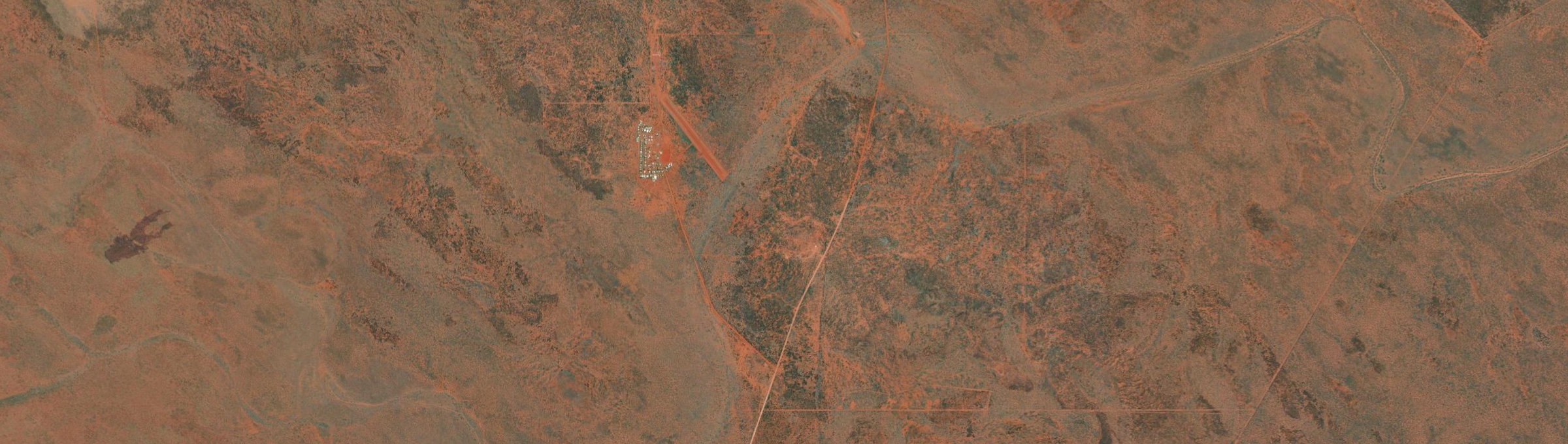 Aerial view of Ampilatwatja, NT