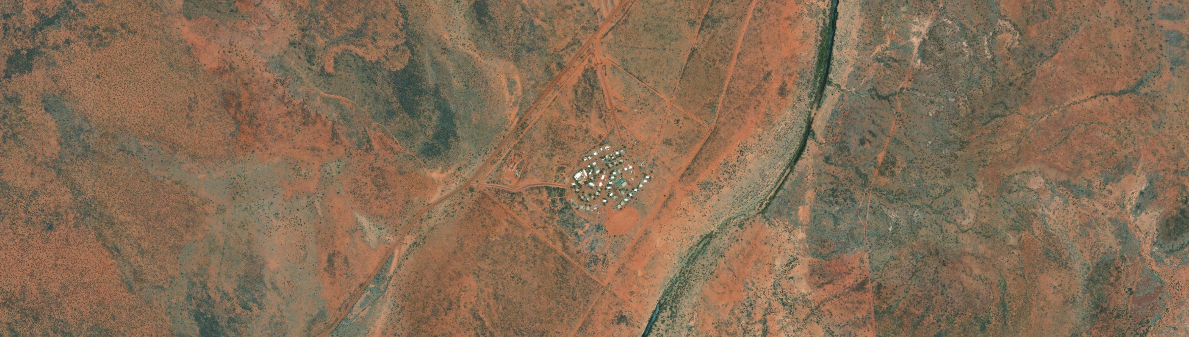 Aerial view of Wutunugurra, NT