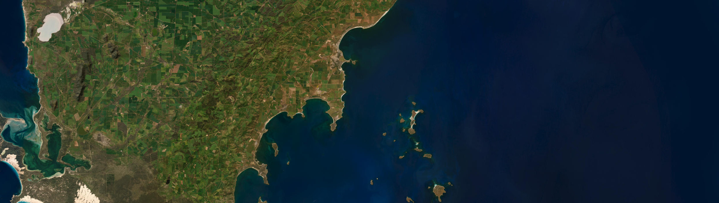 Aerial view of Tumby Bay, SA