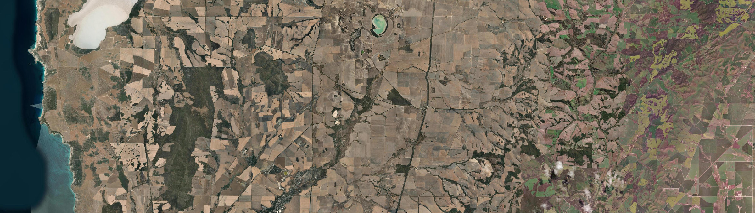 Aerial view of Edillilie, SA