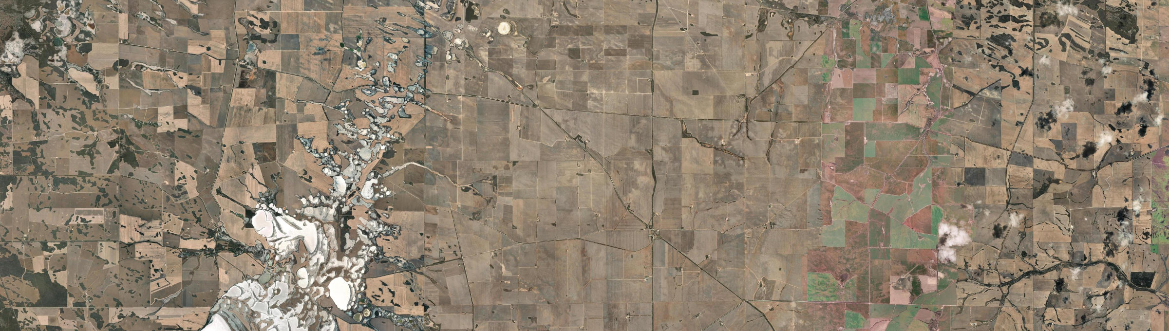 Aerial view of Yeelanna, SA