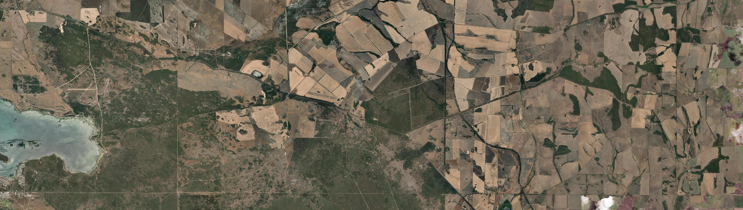 Aerial view of Fountain, SA
