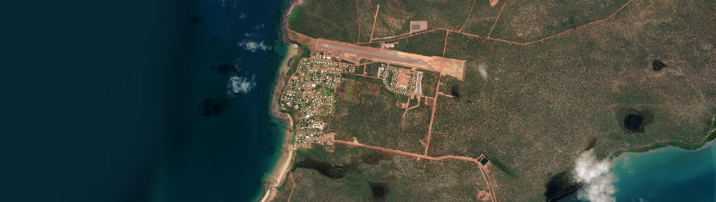 Aerial view of Galiwinku, NT