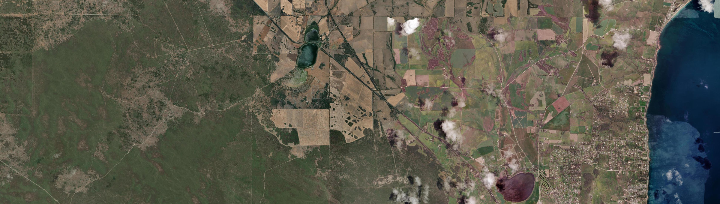 Aerial view of Coomunga, SA