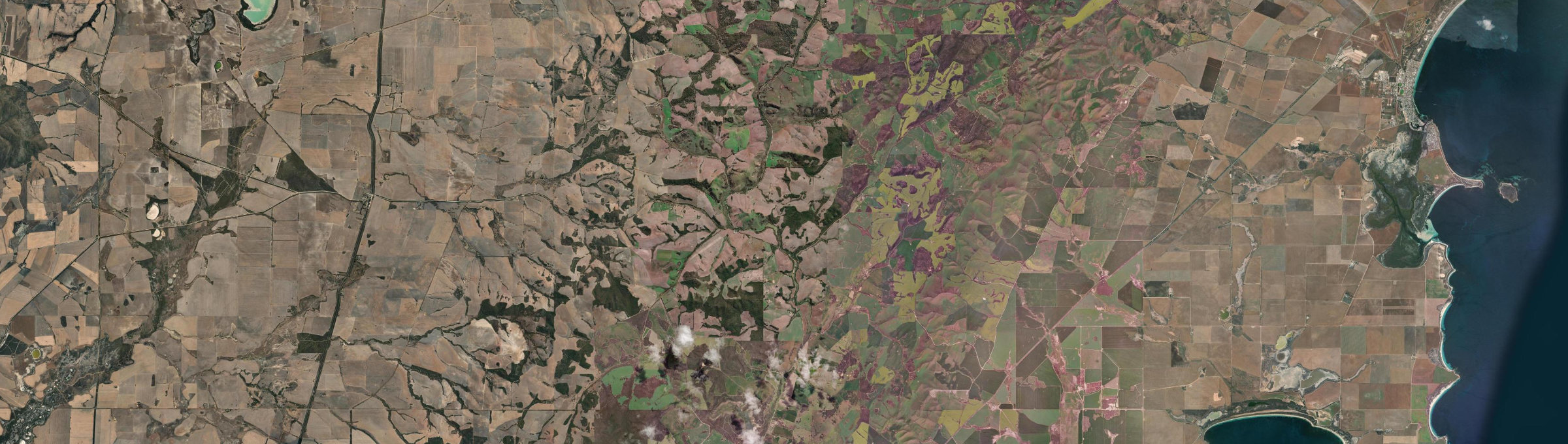 Aerial view of Koppio, SA