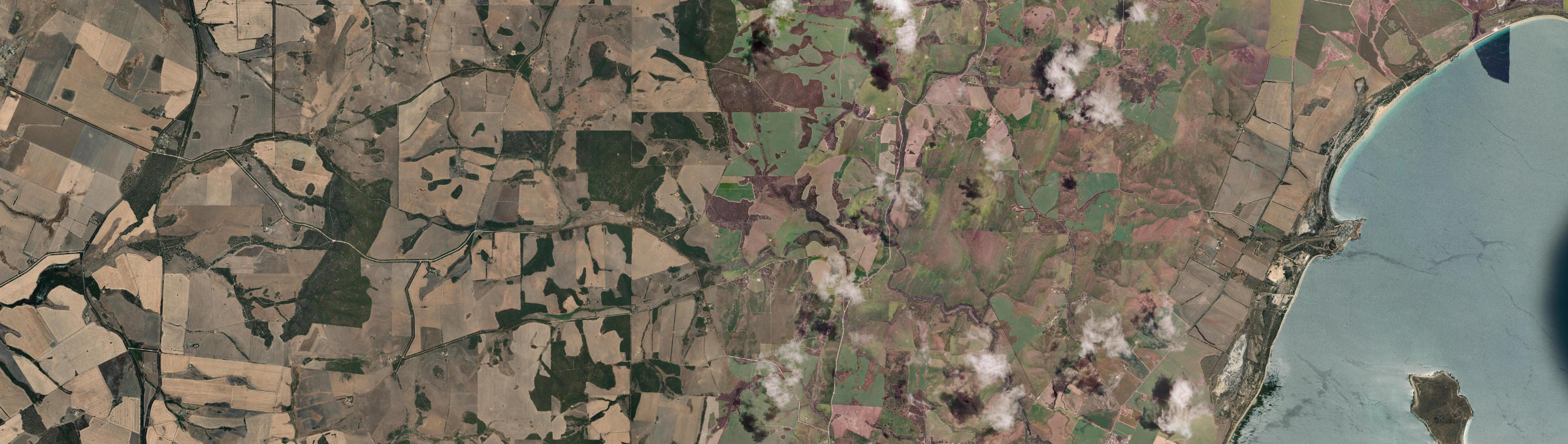 Aerial view of Charlton Gully, SA