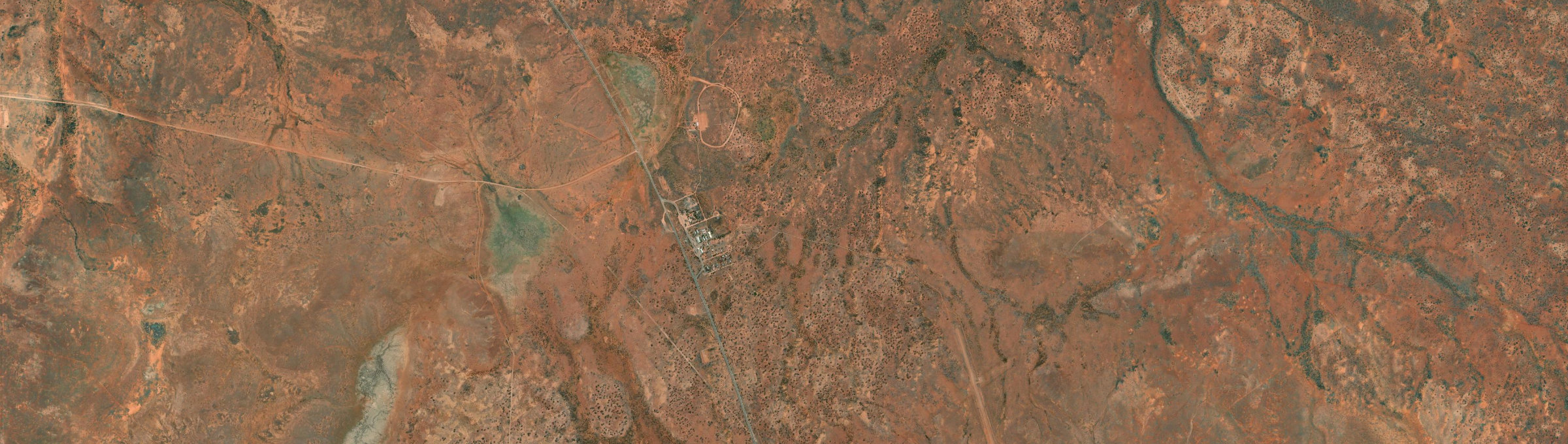 Aerial view of Glendambo, SA