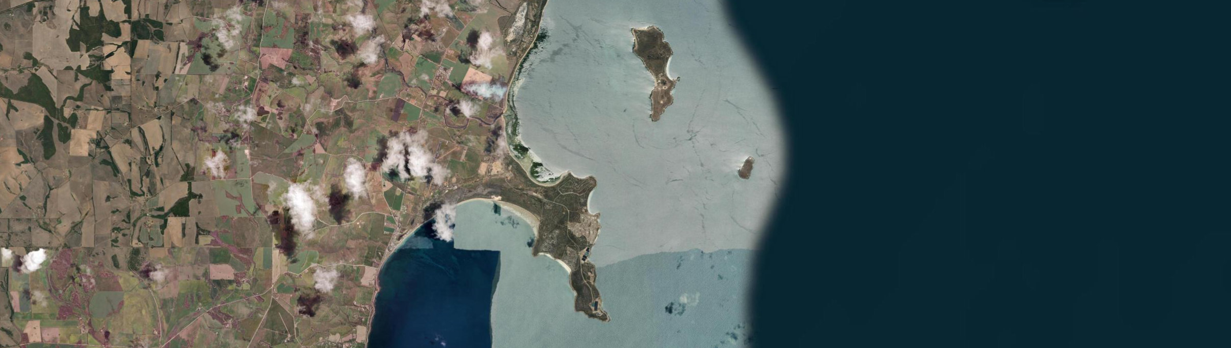 Aerial view of Point Boston, SA