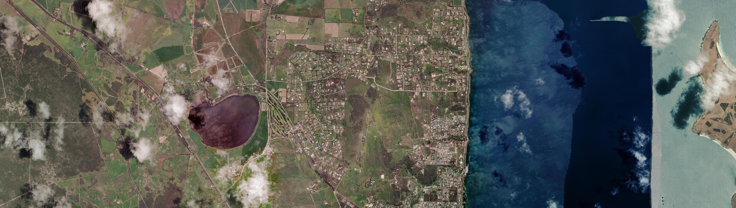 Aerial view of Boston, SA