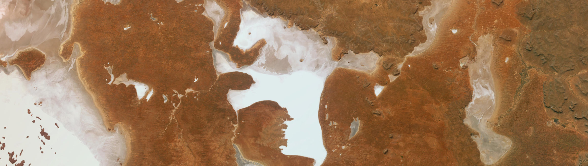 Aerial view of Island Lagoon, SA