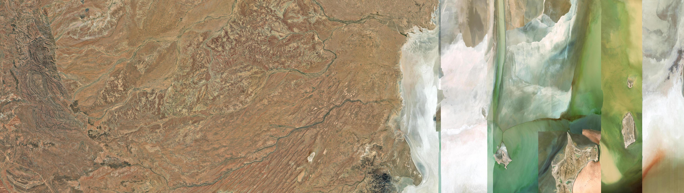Aerial view of William Creek, SA