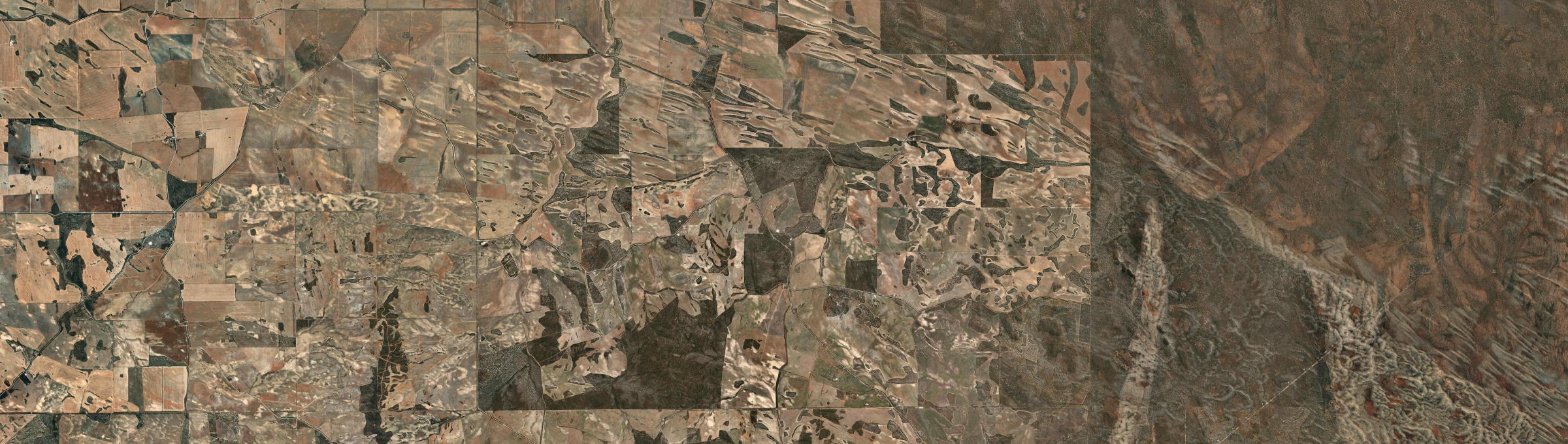 Aerial view of Yalanda, SA