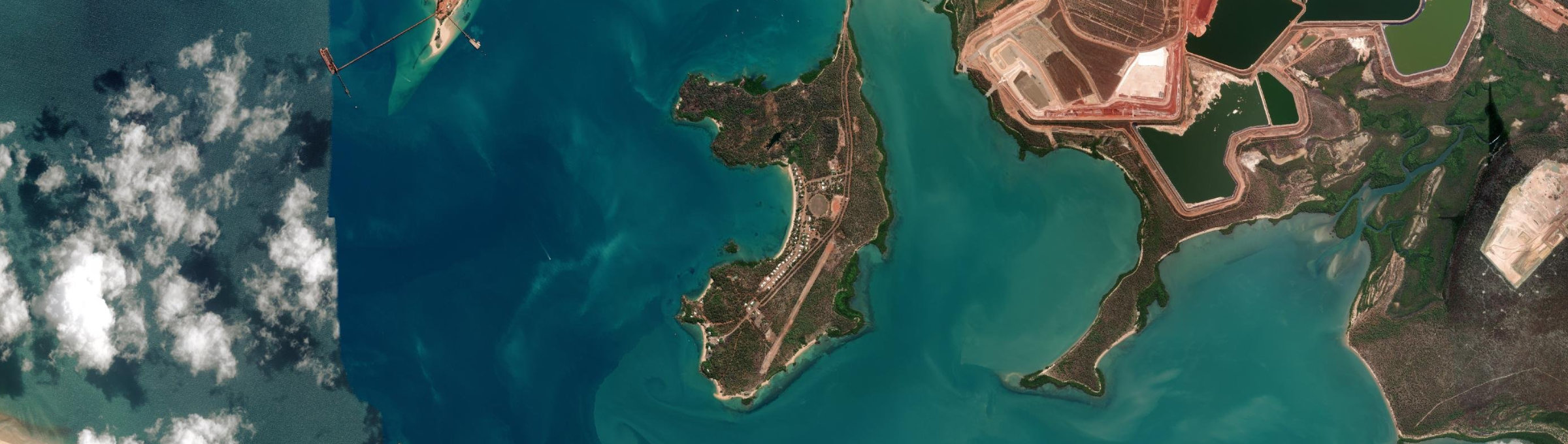 Aerial view of Gunyangara, NT