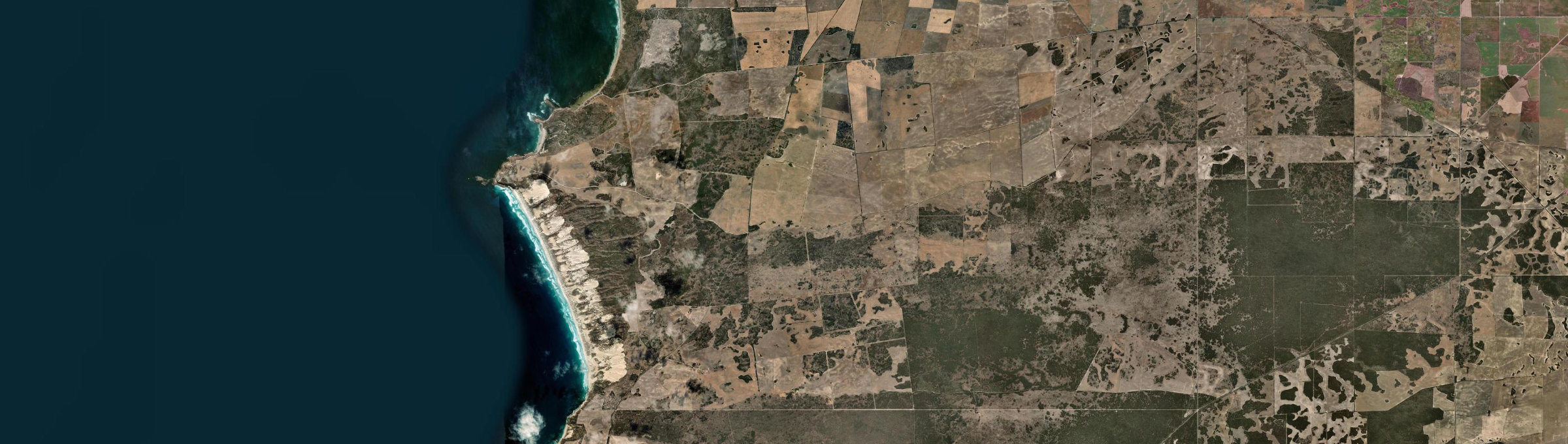 Aerial view of White Hut, SA