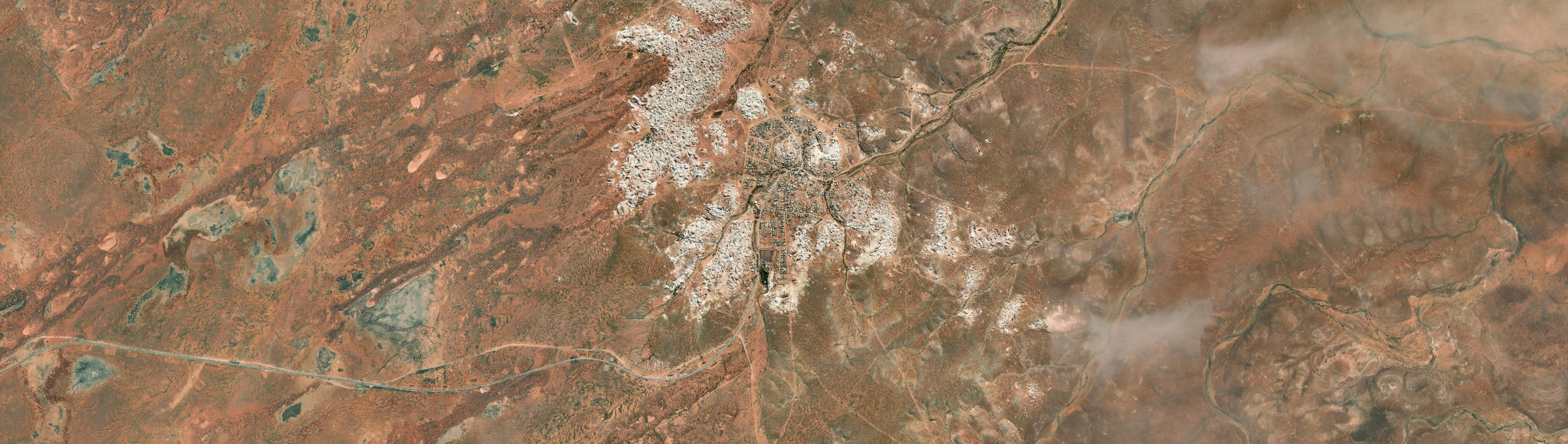 Aerial view of Andamooka, SA