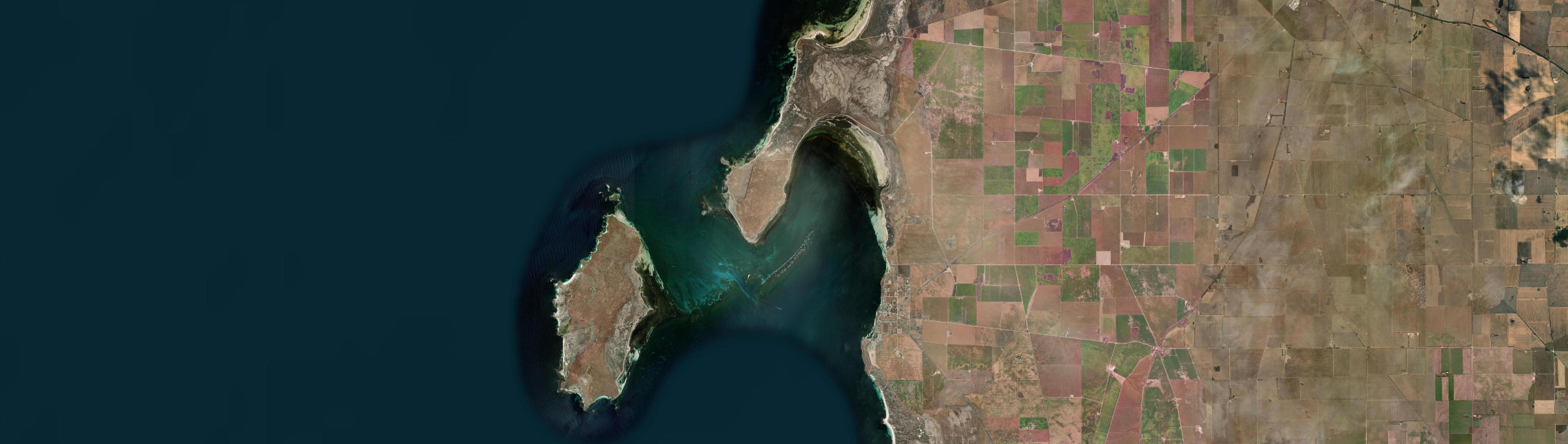 Aerial view of Point Pearce, SA