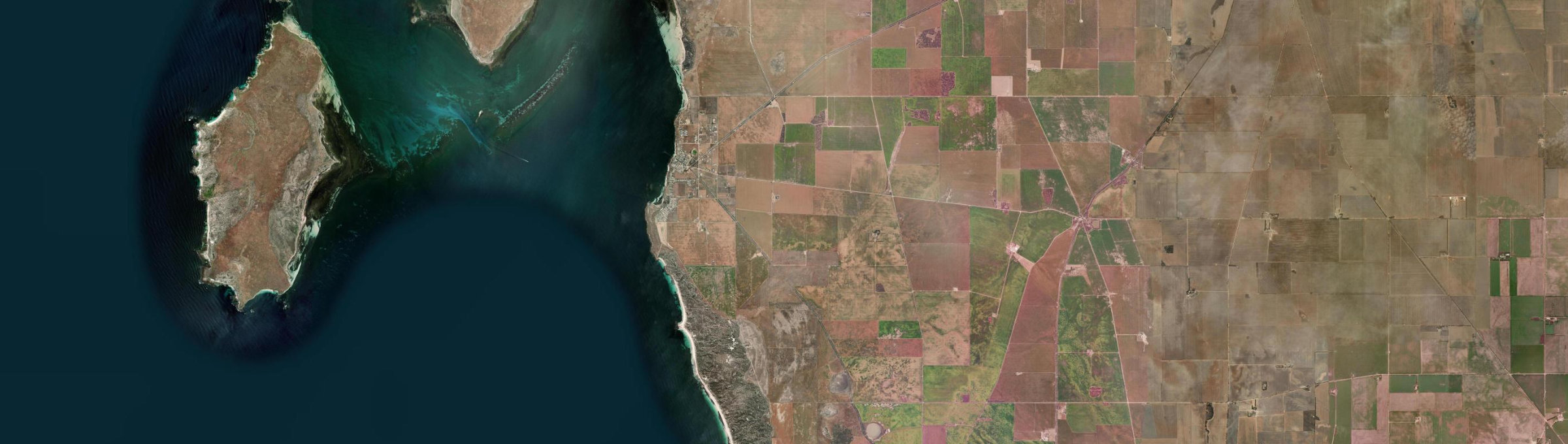 Aerial view of Port Victoria, SA