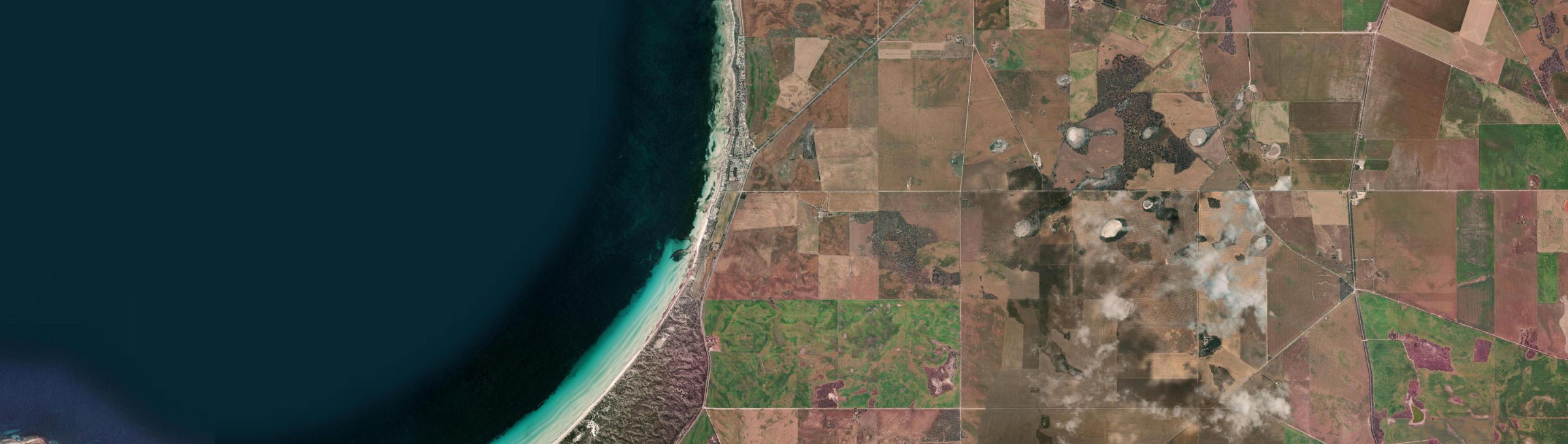 Aerial view of Hardwicke Bay, SA