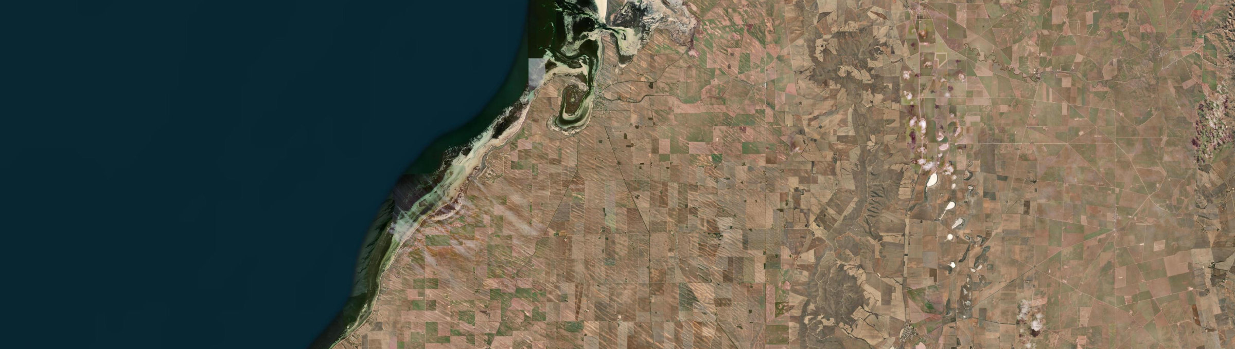 Aerial view of Port Broughton, SA