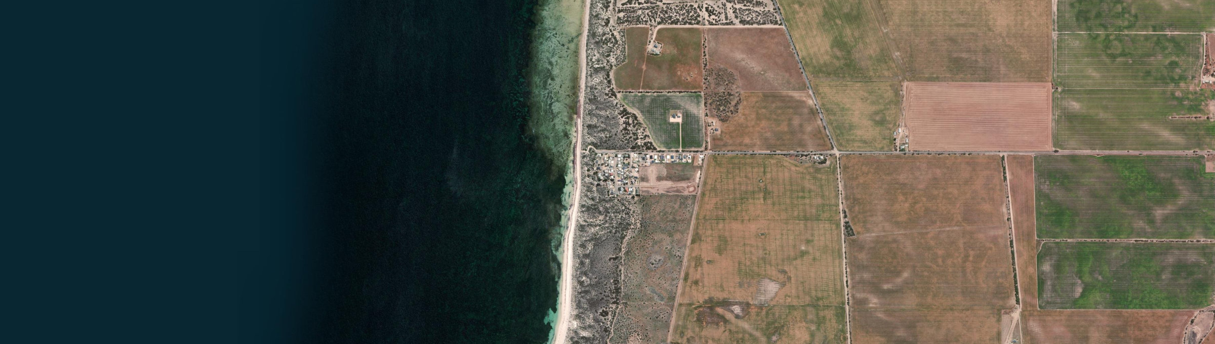 Aerial view of Parsons Beach, SA