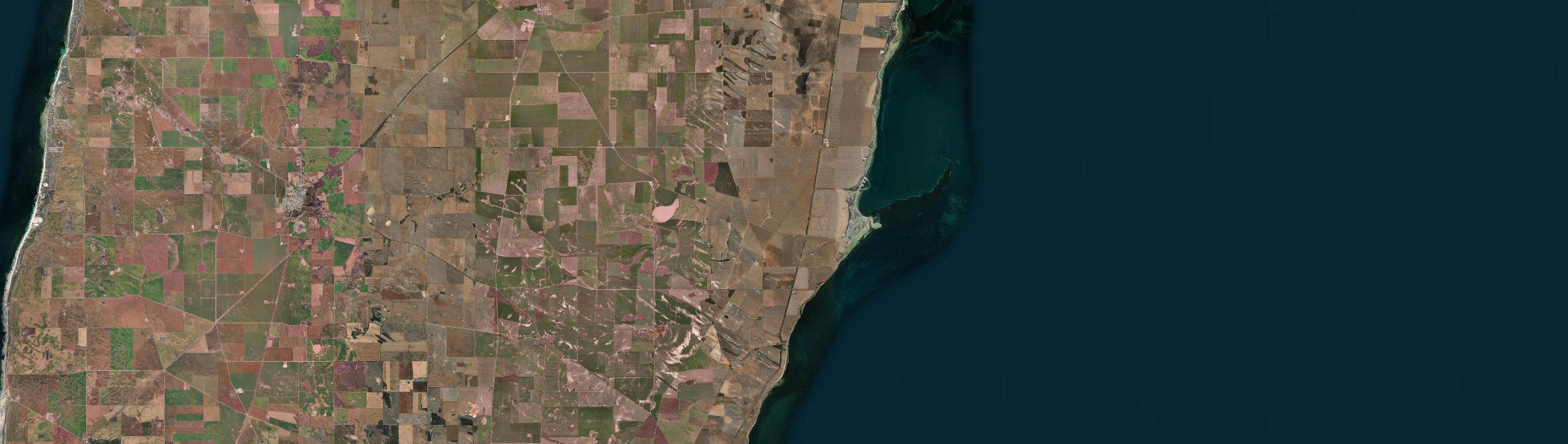 Aerial view of Port Vincent, SA