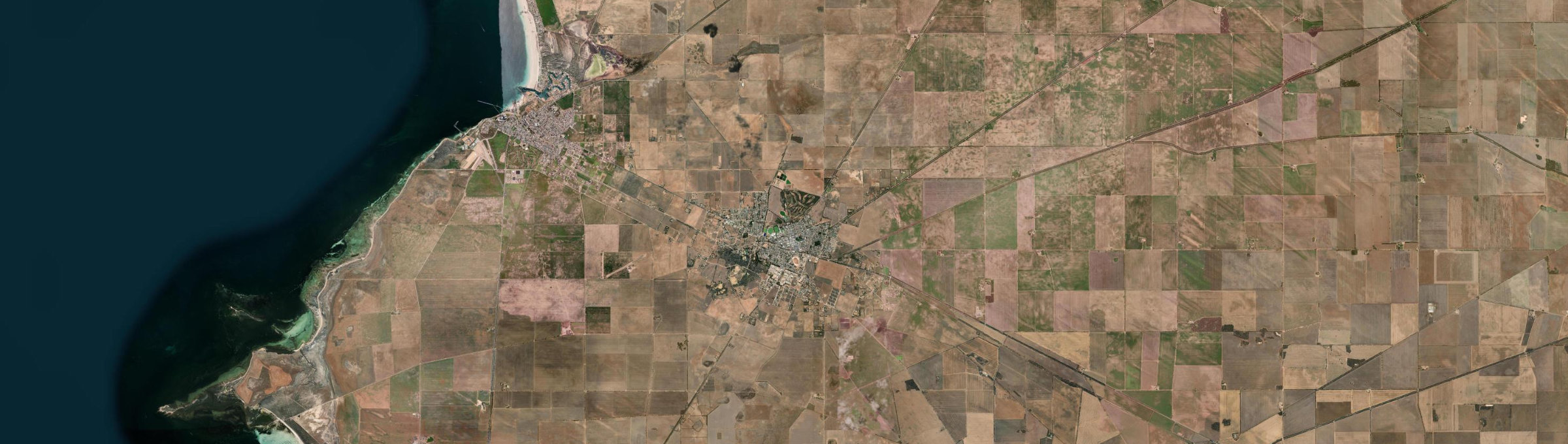 Aerial view of Kadina, SA