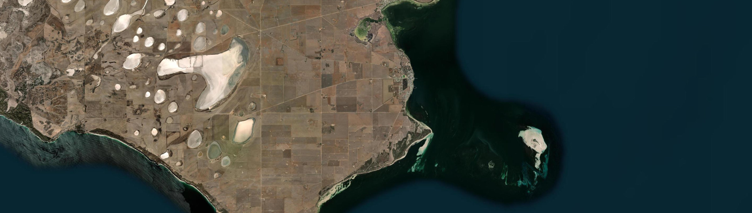 Aerial view of Edithburgh, SA