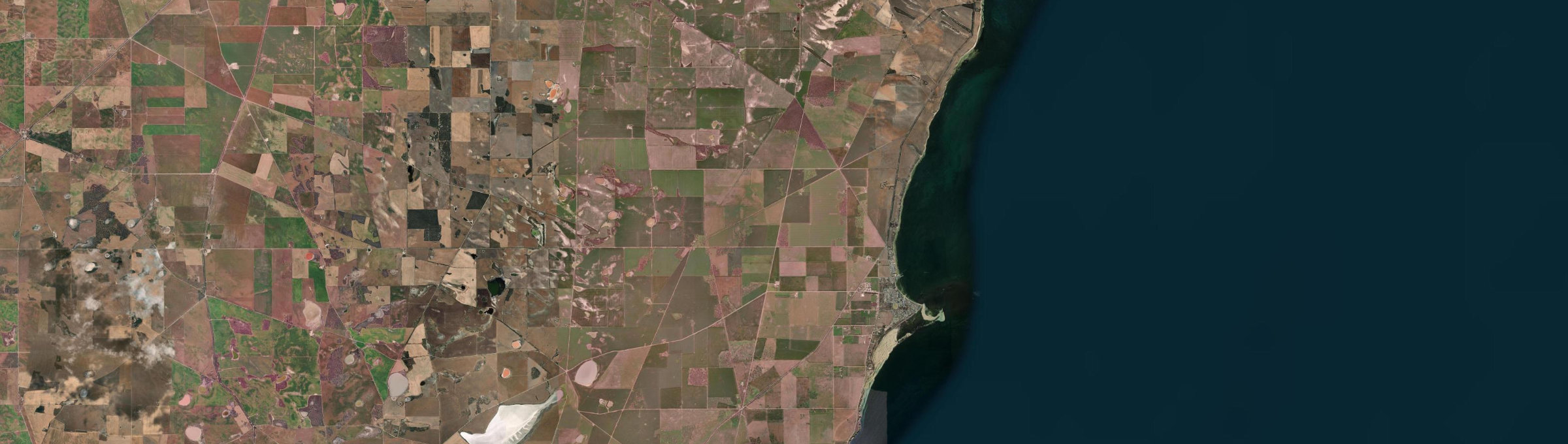 Aerial view of Stansbury, SA