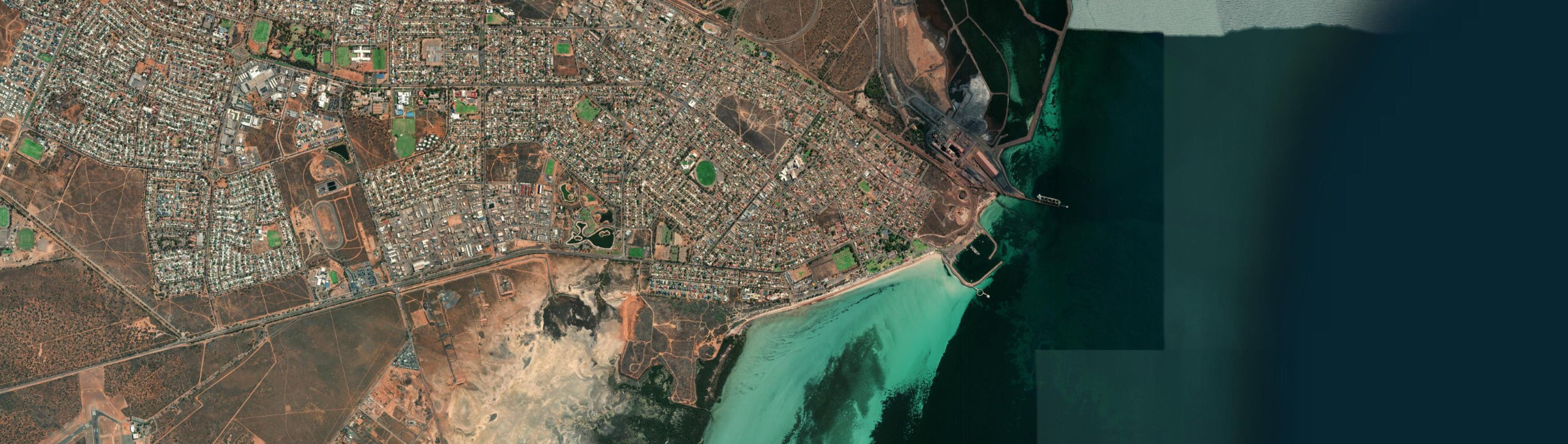 Aerial view of Whyalla, SA