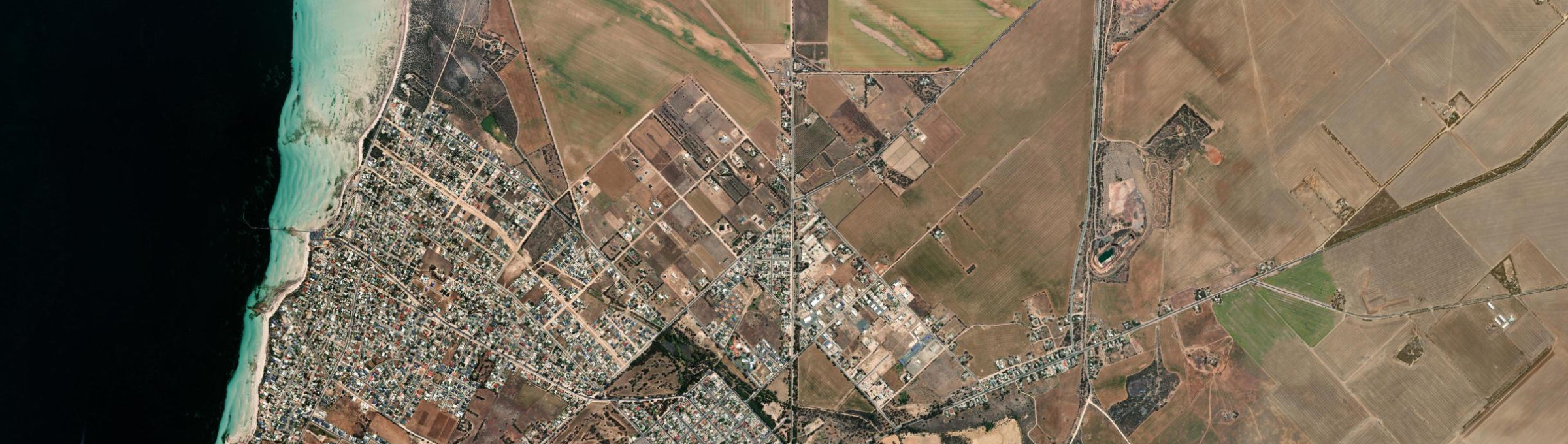 Aerial view of North Moonta, SA